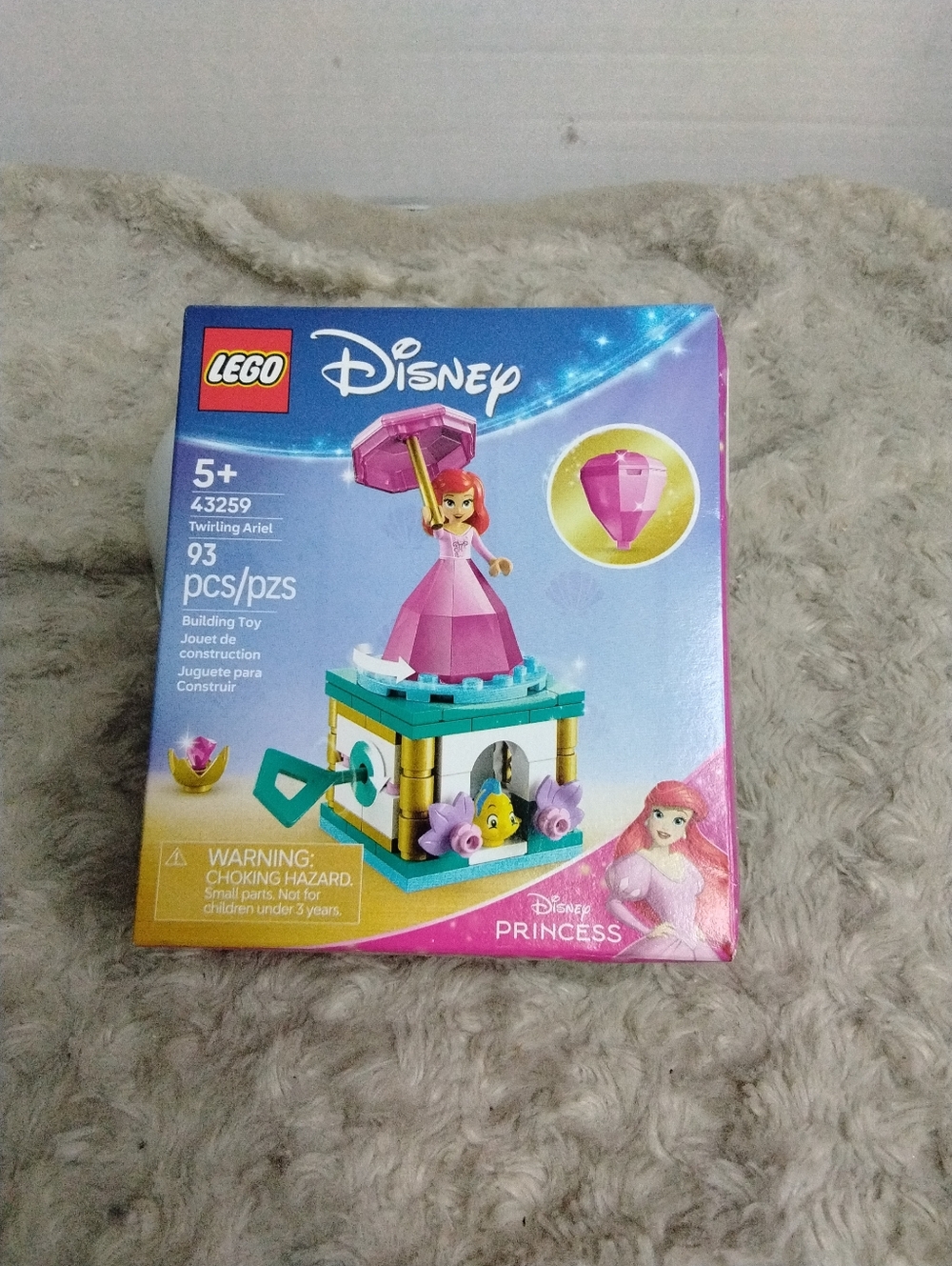 NEW FACTORY SEALED: LEGO Disney Princess: Twirling Ariel (43259) 93 PIECES.